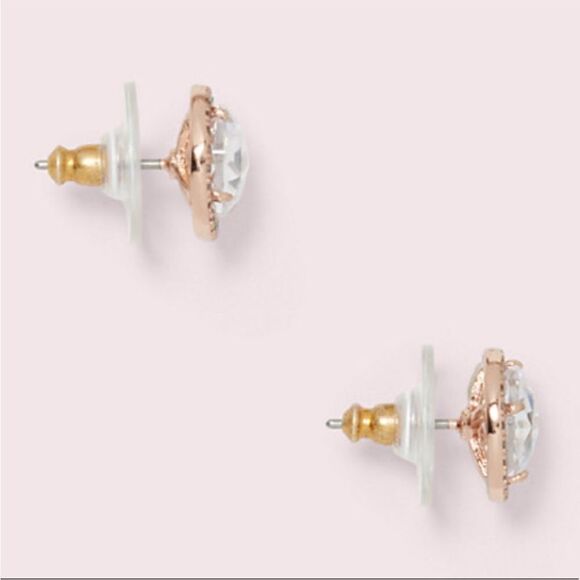 KATE SPADE ♠️ bright round simulated diamond stud earrings NWT - Picture 4 of 5